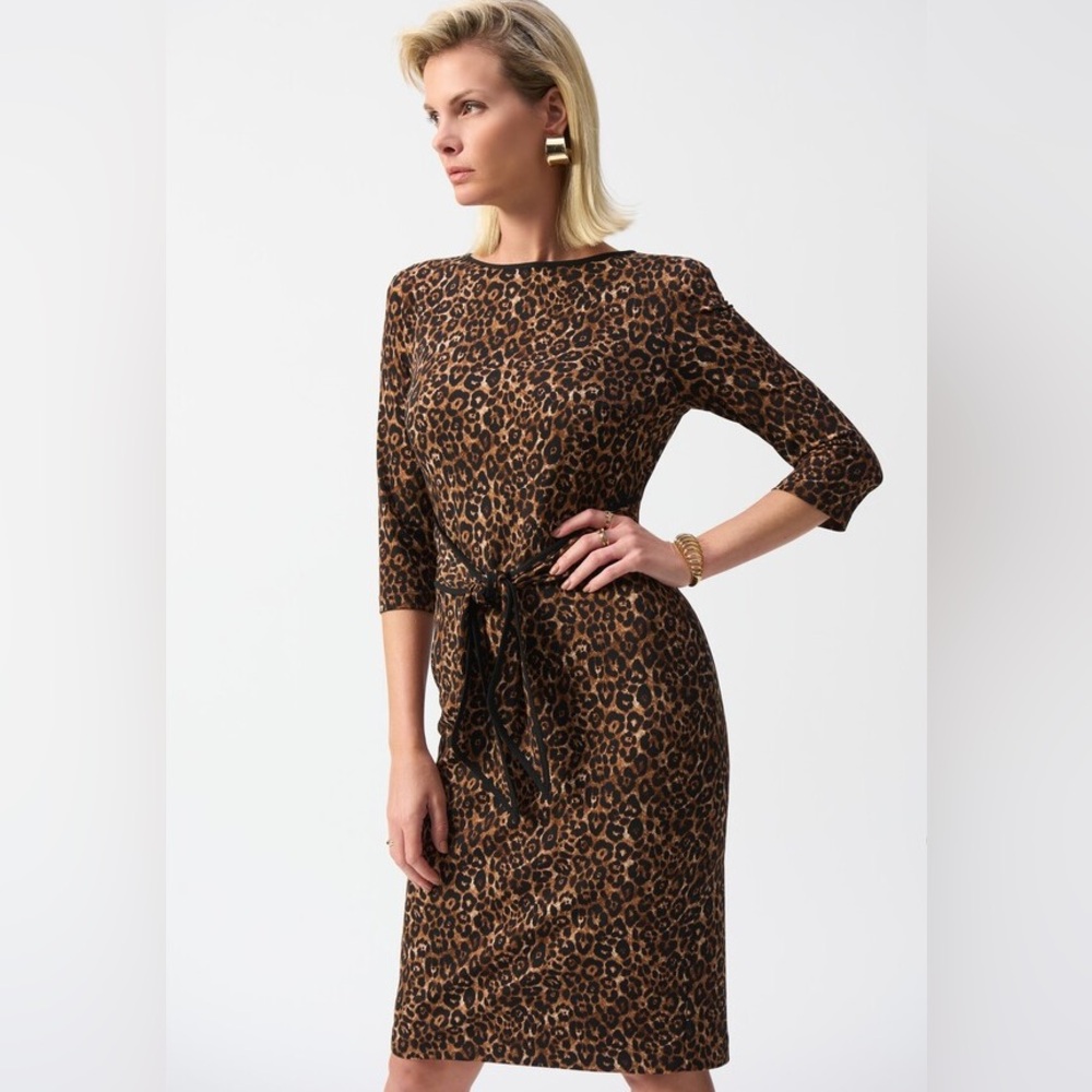 New with tag JOSEPH RIBKOFF Knee Length Shift Dress With Belt Style